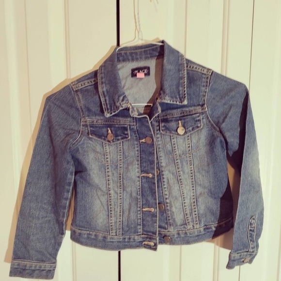 The Children's Place jean jacket girls size medium 7/8 - Picture 1 of 3